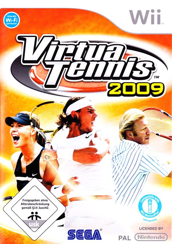Virtua Tennis 2009 box art for Wii